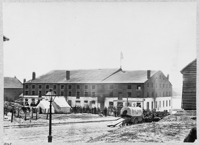 Old Libby Prison Building In Richmond Va In 1865